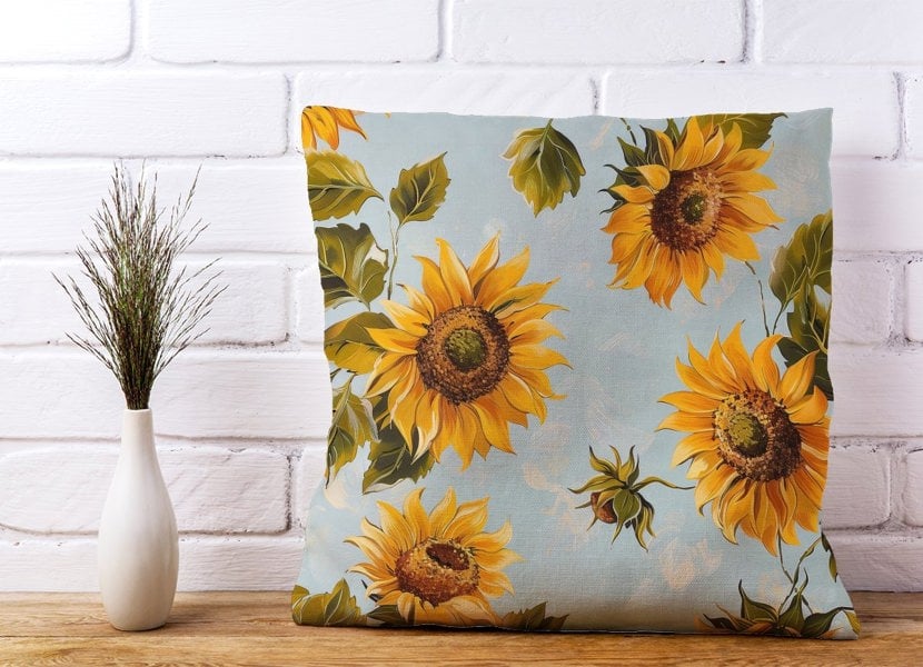 Warren Reed Summer Sunflowers Cushions