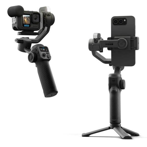 GoPro Fluid Pro AI Gimbal, Smart Tracking Stabilizer for Action Cams & Phones