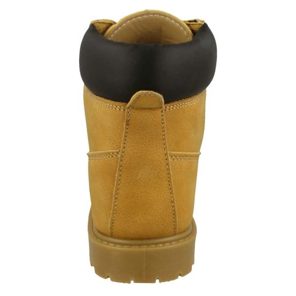 Spot On Ladies Spot On Military Combat Ankle Boots