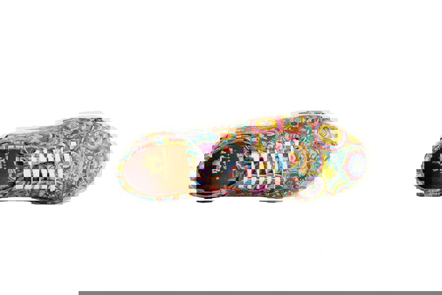 Embassy London Camila - Signature Print - Women's chunky sole leather trainer in colourful print