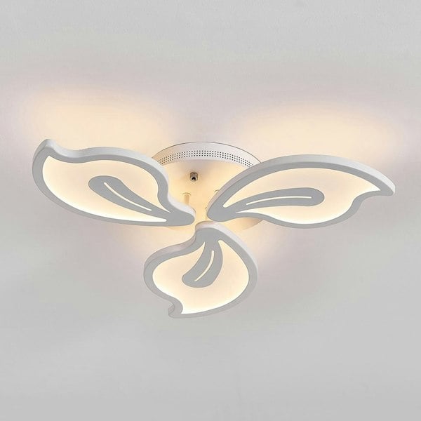 Petal Modern LED Ceiling Light Dimmable/Non-Dimmable (Version A) Ceiling Light Living and Home W 34 x L 34 x H 6.5 cm Dimmable Warm Glow
