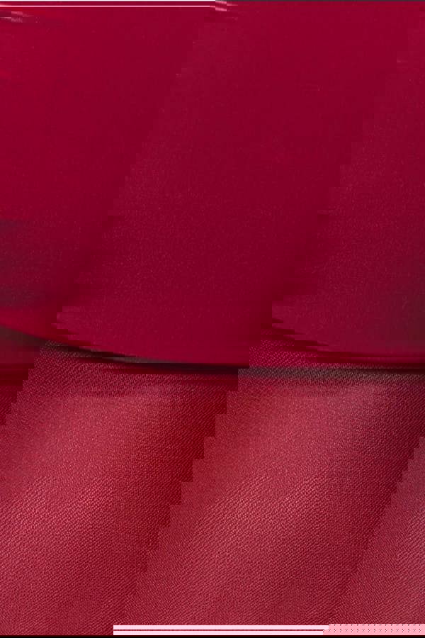 Gathered Off The Shoulder Mesh Waist Panel Maxi Dress - Wine DR4857