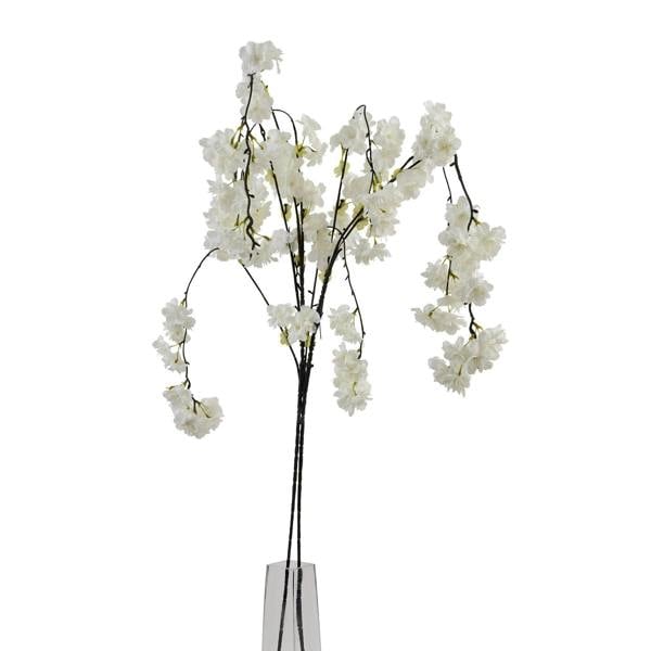 Hill Interiors Cherry Blossom Artificial Flower - White - 