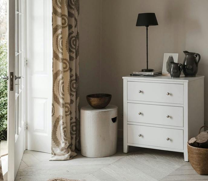 Statement Furniture Brooklyn Chest of Drawers 3 Drawer Bedroom Storage Assembled