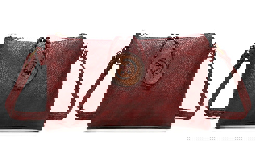 Kitise Big Button Slim Handbag Crossbody Bag