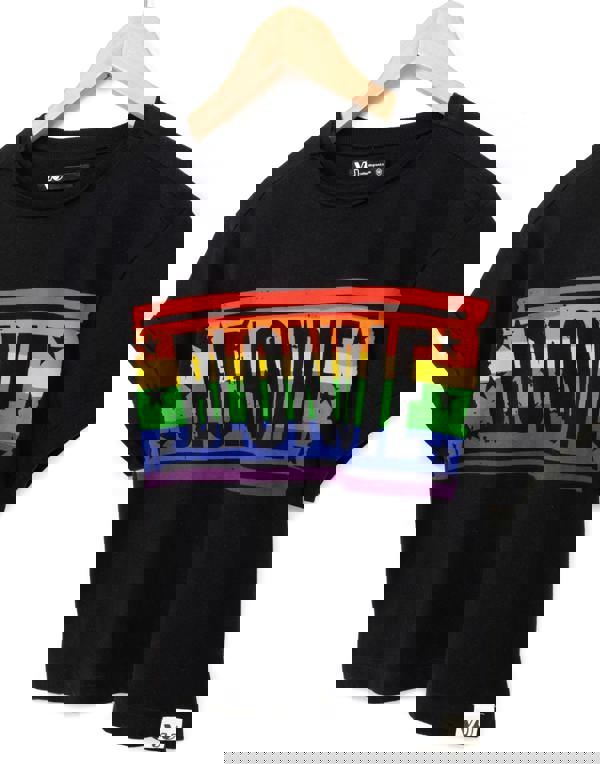 Blondie Womens Black Logo Cropped Short Sleeved T-Shirt