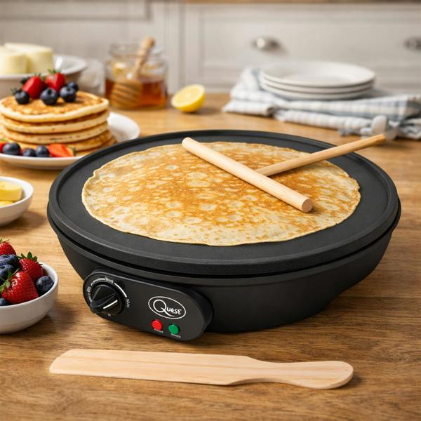 Dragodirect Electric Pancake & Crepe Maker Non-Stick Flatbread Cooker