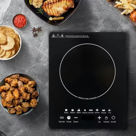 Havendro 2200W Electric Induction Hob Portable Digital Touch Single Cooker Hot Plate Tool