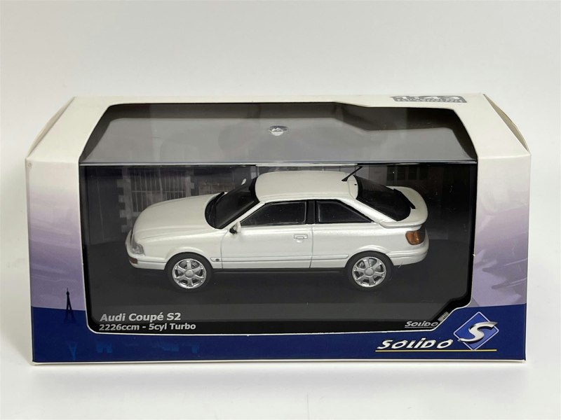 Solido 1992 Audi Coupe S2 2226ccm 5cyl Turbo White 1:43 Scale 4312202