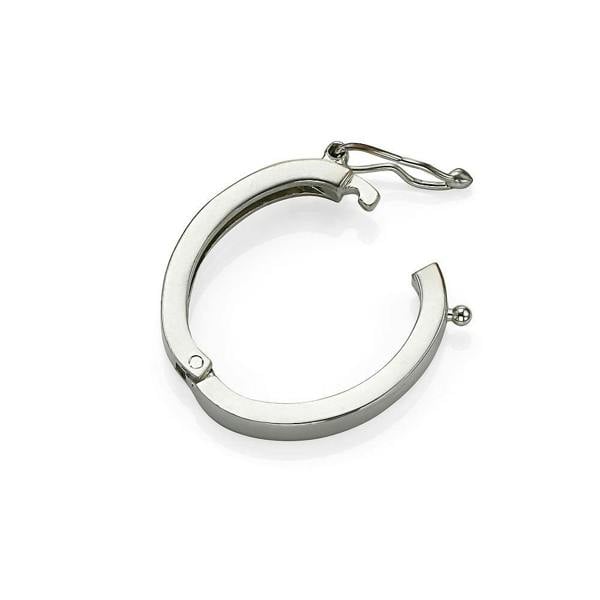 Pia Necklace Shortener Clasp, Silver-Tone Layering Clasp for Long Necklaces