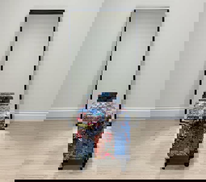 ISTOOLS Multicolour Damask Small Coffee Table Ottoman with Storage – Premium Chesterfield Style