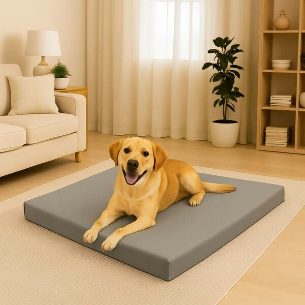 Night Zone Waterproof Pet Mat for Dogs & Cats – Washable Polyester Crate & Car Seat Mat - Grey