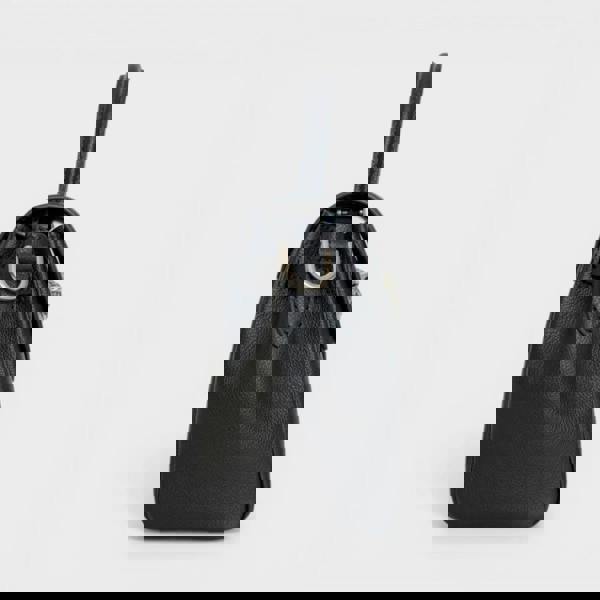 Versace Medusa Leather Top Handle Bag Black