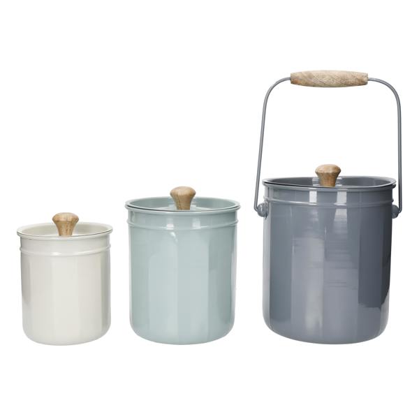 KitchenCraft 3-Piece Storage and Compost Container Set