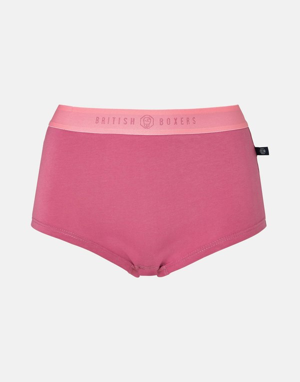 Three-pack Hipster Boxer Briefs – Pink Gin - British Boxers