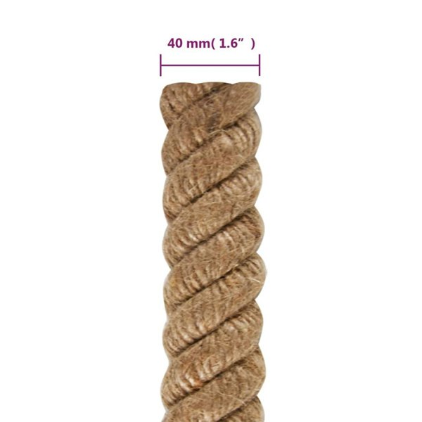 Berkfield Jute Rope 25 m Long 40 mm Thick