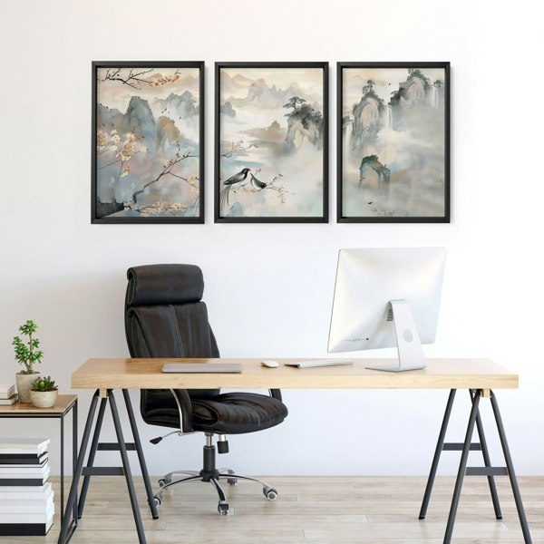 Artwork For Office | Set of 3 wall art prints