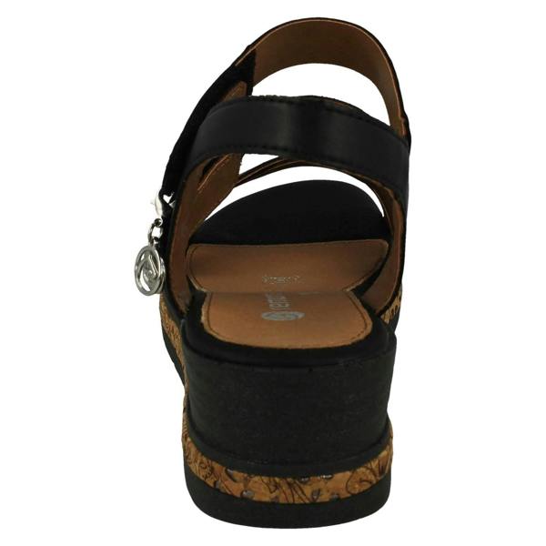 Remonte Ladies Remonte Smart Casual Sandals With A 5cm Wedge Heel D3064