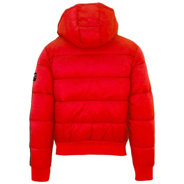 Plein Sport Padded Taped Sleeve Coat - Red