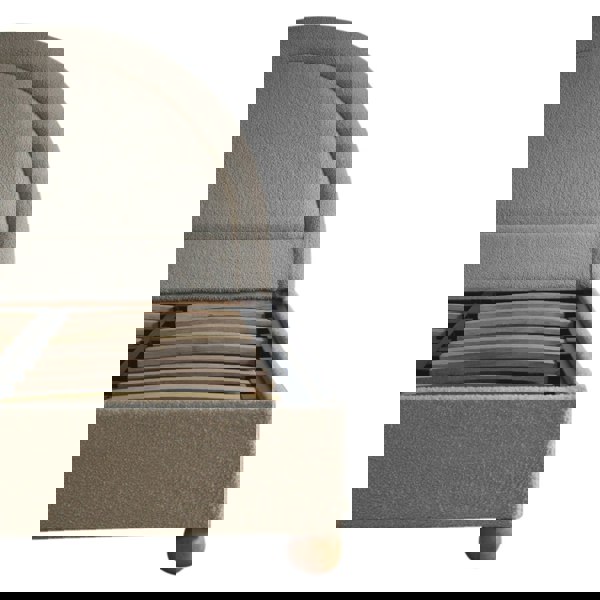 Artisan Furniture Solid Wood Cream Boucle Double Bed