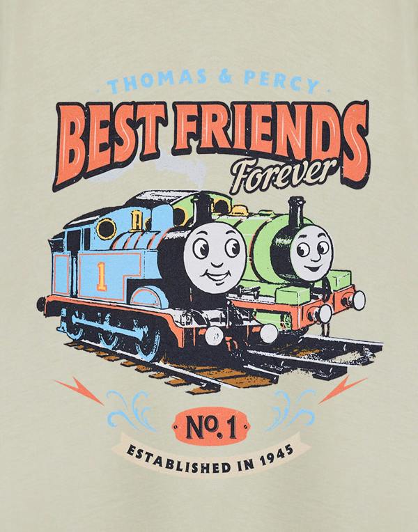 Thomas and Friends Boys Beige Best Friends Short Sleeved T-Shirt