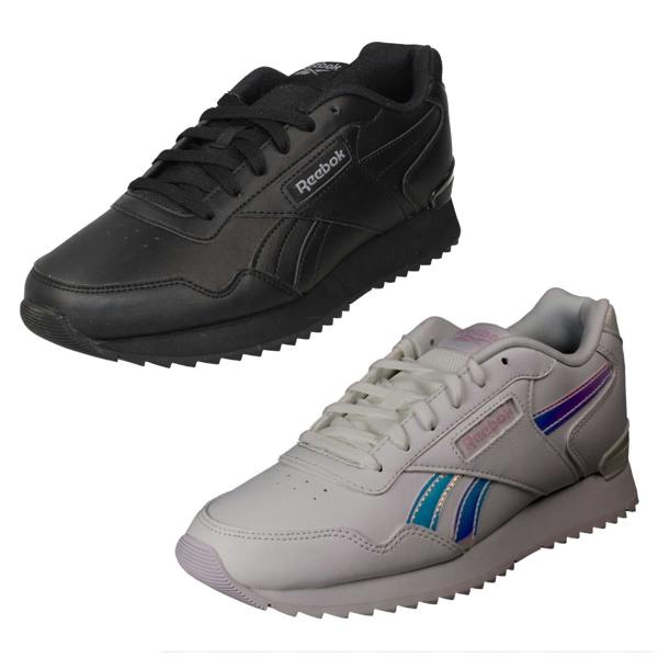 Reebok Unisex Reebok Lace Up Casual Trainers Glide Ripple Clip