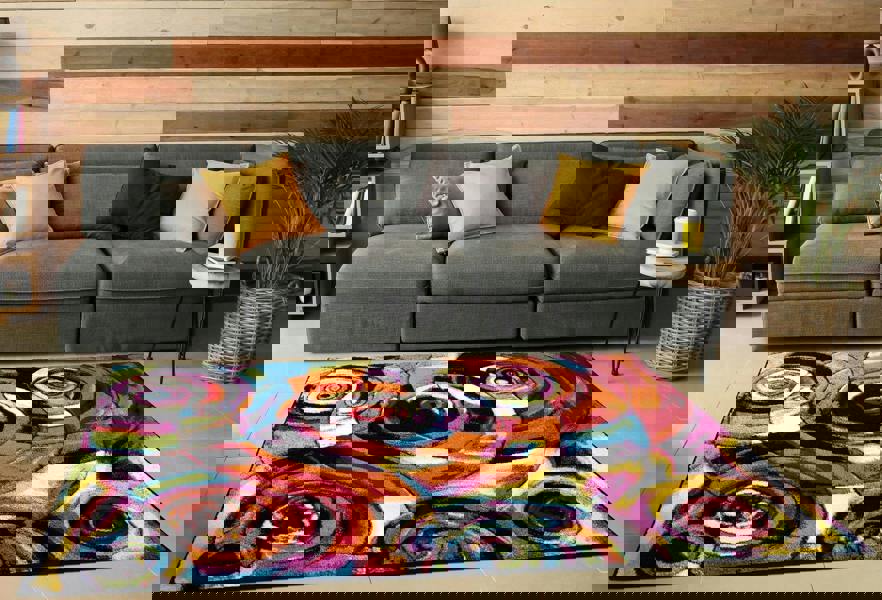 Smart Living Carved Rug Multi - Moonlight