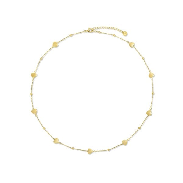 Gold Trip Hearts Satellite Necklace