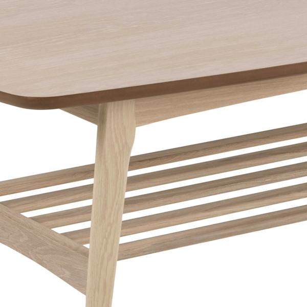 Wyld Haus Milan Oak Veneer Coffee Table with Lower Shelf