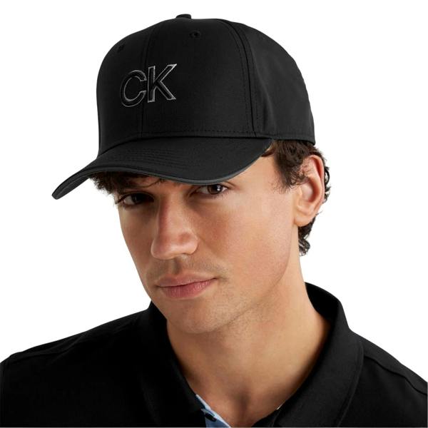 Calvin Klein Mens Golf Baseball Cap - Black - 