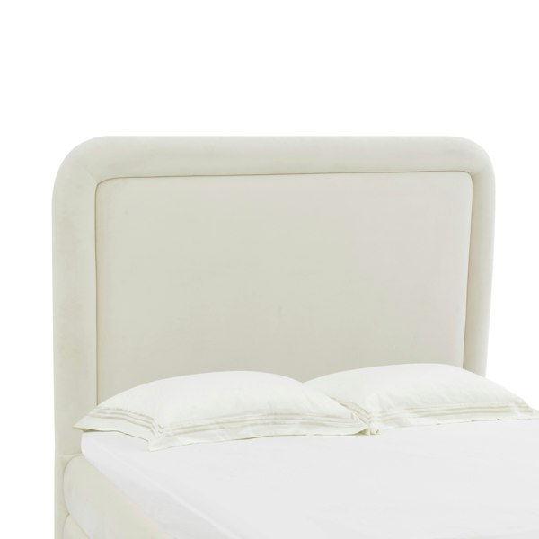 Furniture Edit Briella Cream Velvet Bed in King Size