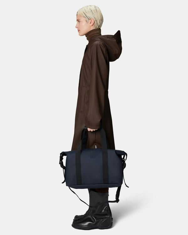 Rains Hilo Weekend Bag Small - 47 Navy - CHO - Designer Unisex Bags