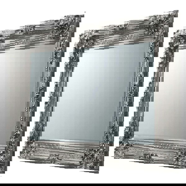 Exclusive Mirrors Cavill Ornate Wall Mirror Antique Silver - 118cm x 87cm