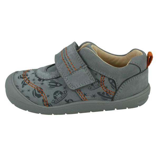 Clarks Boys Startrite Casual Hook & Loop Shoes Footprint