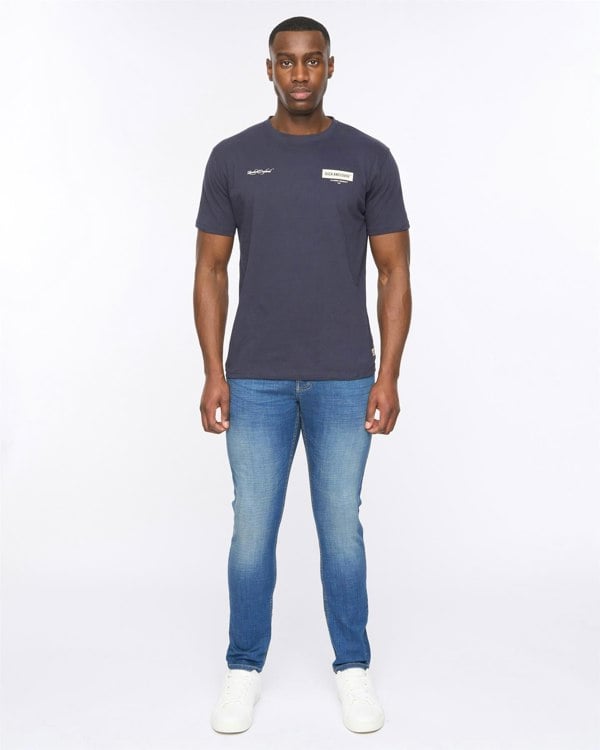 Duck and Cover Mersak T-Shirt Navy