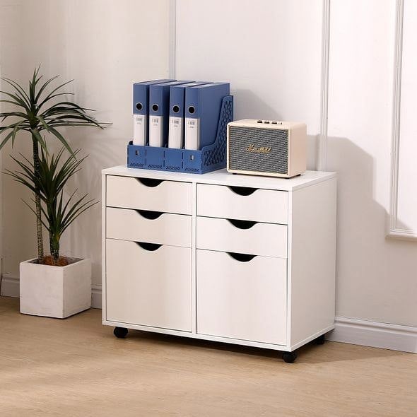 MMT Furniture Designs Mobile Filing Cabinet, Office Under Desk Storage Unit, Makeup Storage, Wardrobe Storage