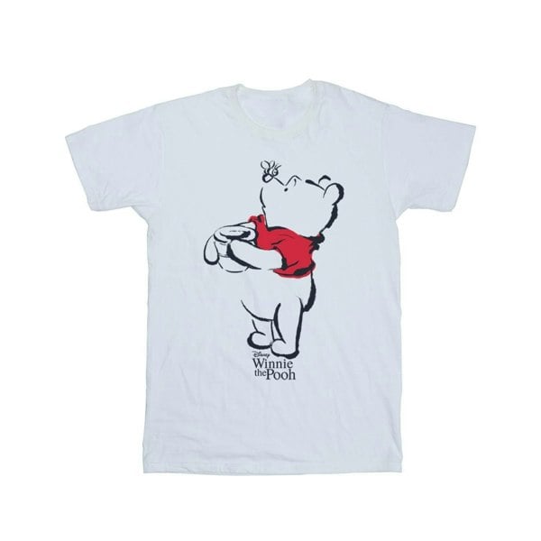 Disney Womens/Ladies Winnie The Pooh Drawing Cotton Boyfriend T-Shirt - White