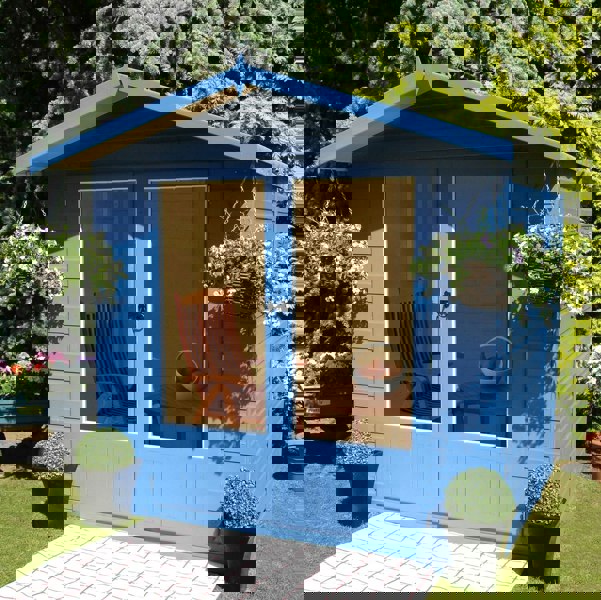 Shire Avance 7x5 12mm interlock Clad wooden Summerhouse - Best Shed