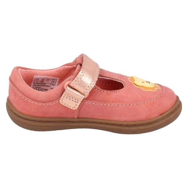 Clarks Girls Clarks Elephant And Lion Design T-Bar Shoes Flash Hats