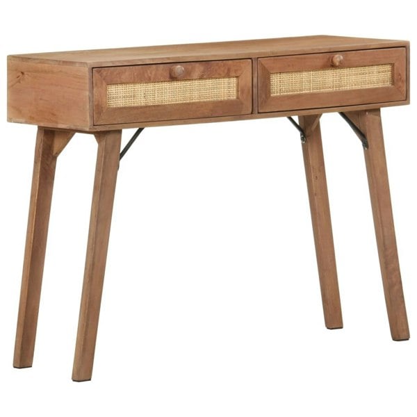 Berkfield Console Table 100x35x76 cm Solid Mango Wood