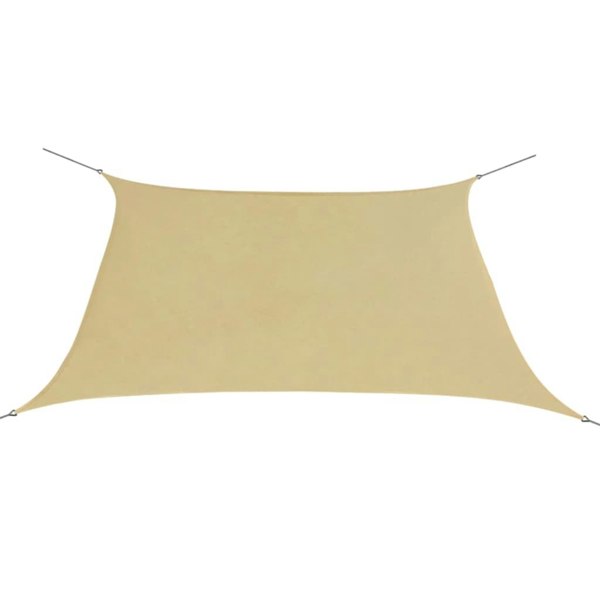 Berkfield Sunshade Sail Oxford Fabric Square 2x2 m Beige