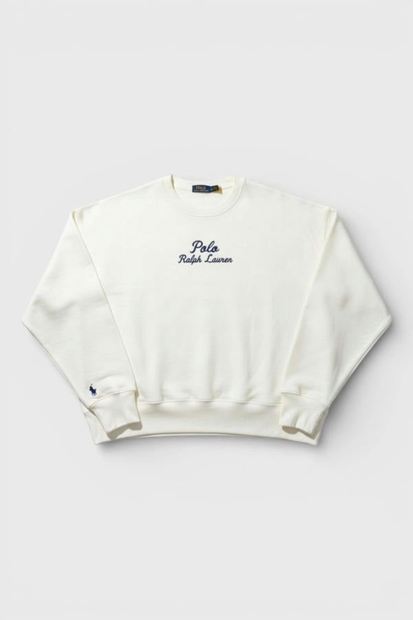 Ralph Lauren Polo Ralph Lauren Embroidered Logo Fleece Crewneck White
