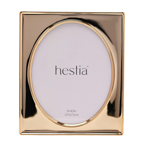 Hestia Gold Tone Steel Photo Frame