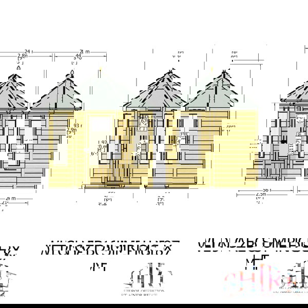 Shire Welton Hexagonal Gazebo Summerhouse 8x7  12mm Cladding