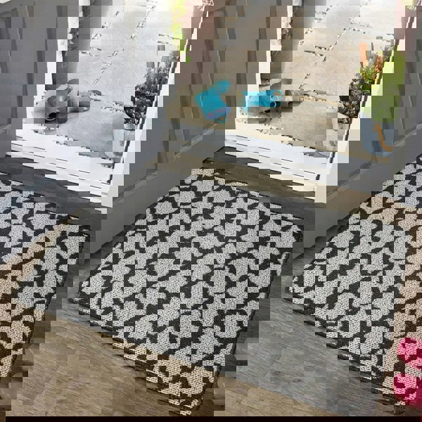 My Mat Stain Resistant Moroccan Tile Charcoal