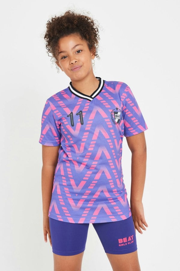 Beat Girlz Club Saint Retro Football T-Shirt