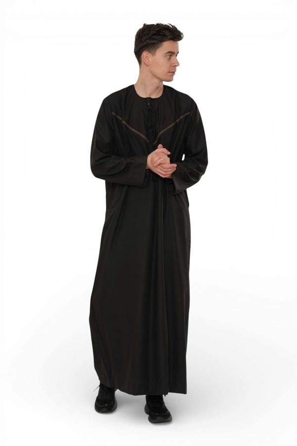 Infinity Leather Men's Eid Moroccan Thobe Robe Djellaba Ramadan Eid Jubba- HM10