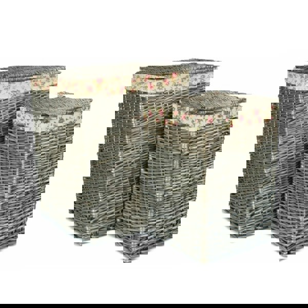 Laundry Basket with Garden Rose Lining