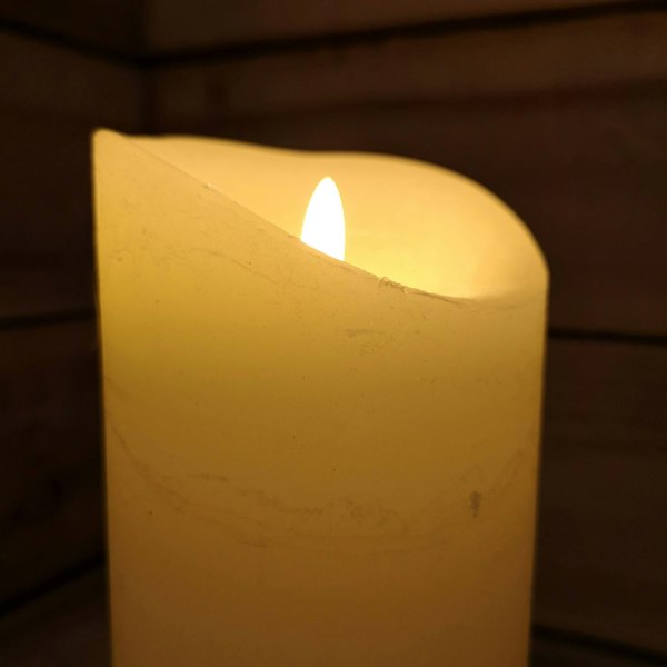 Samuel Alexander 23x9cm Christmas Warm White Flickerbright Candle with Timer