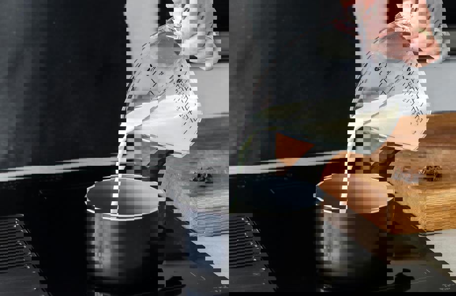 MasterClass Can-to-Pan 14cm Non-Stick Milk Pan for Induction Hob, Recycled Aluminium